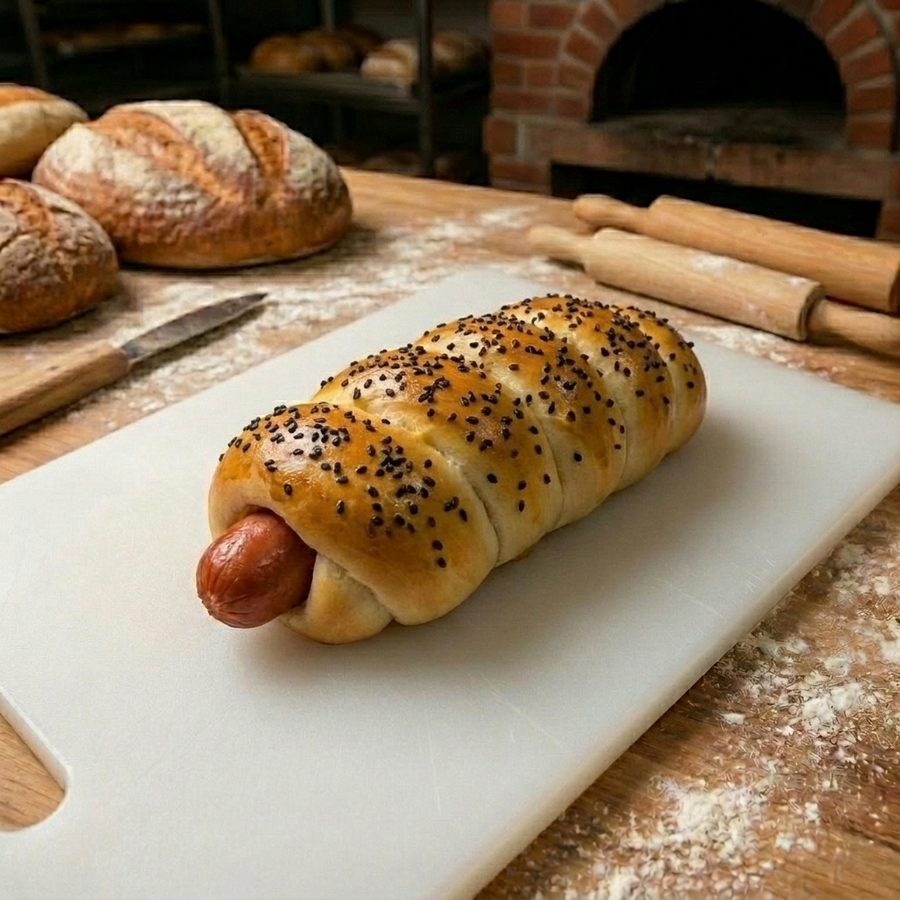 OMIO Beef Frankfurter — Bakery Hot Dog Bun